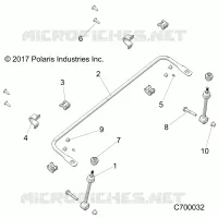 SUSPENSION, FRONT BARRA DI STABILIZZAZIONE