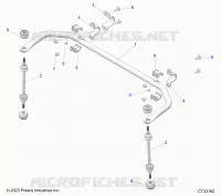 SUSPENSION, BARRA DI STABILIZZAZIONE REAR