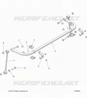 SUSPENSION, REAR BARRA DI STABILIZZAZIONE