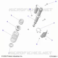 SUSPENSION, REAR SHOCK MONTAGGIO