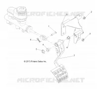 BRAKES, PEDAL AND CILINDRO PRINCIPALE MOUNTING