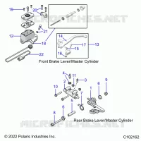 BRAKES, BRAKE LEVERS AND CILINDRO PRINCIPALES