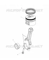 ENGINE, CONNECTING ROD AND PISTONE SET