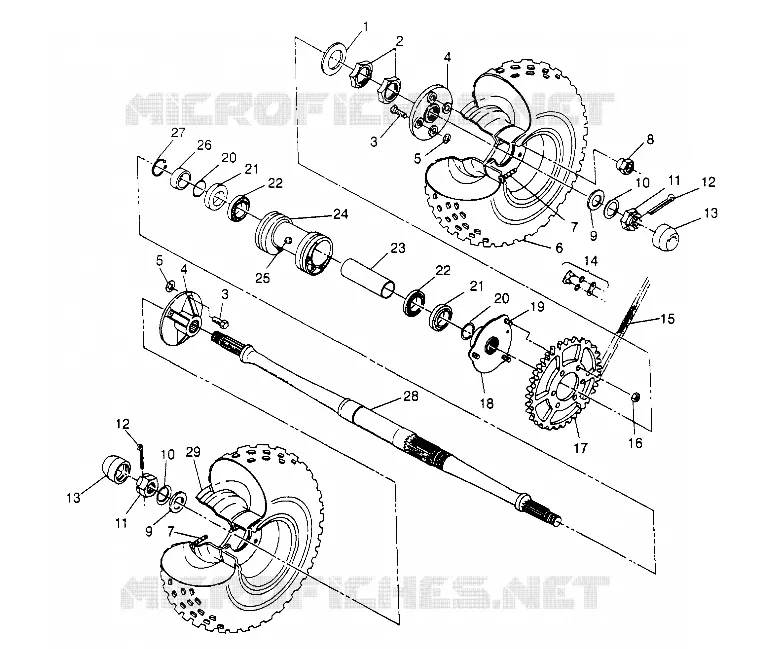 TRAZIONE POSTERIORE MONTAGGIO 2x4 400L W947540 (4926752675C001)