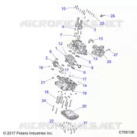 ENGINE, CRANKCASE AND ALBERO MOTORE