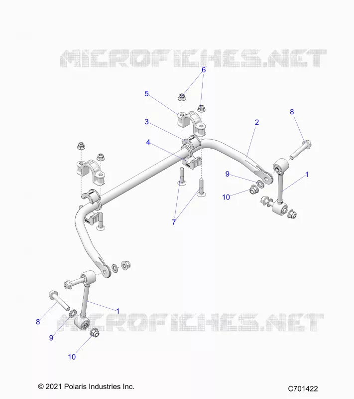 SUSPENSION, REAR BARRA DI STABILIZZAZIONE