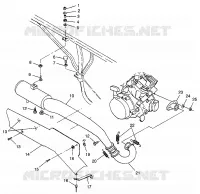 IMPIANTO DI SCARICO BIG BOSS 6X6 400L W97AE38A (4940814081A012)