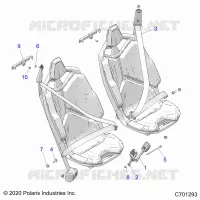 SEDE BELT MOUNTING, FRONT, STANDARD