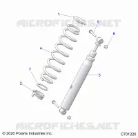 SUSPENSION, REAR SHOCK MONTAGGIO