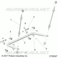 SUSPENSION, REAR BARRA DI STABILIZZAZIONE
