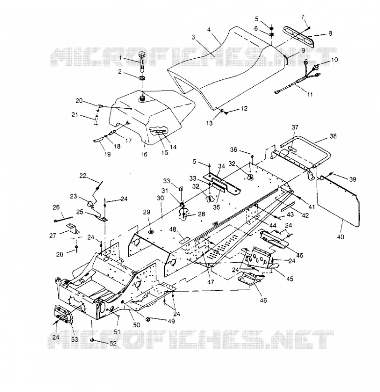 TUNNEL AND MONTAGGIO SEDILE LITE 0953433, STARLITE 0953427  AND LITE DELUXE 09 (4928902890A006)