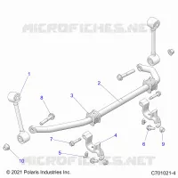SUSPENSION, FRONT BARRA DI STABILIZZAZIONE