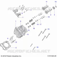 CILINDRO HEAD, CAMS AND VALVES