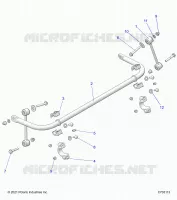 SUSPENSION, BARRA DI STABILIZZAZIONE, REAR