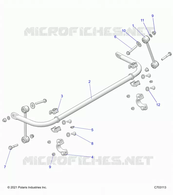 SUSPENSION, BARRA DI STABILIZZAZIONE, REAR