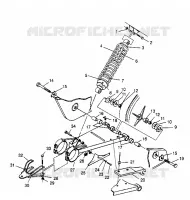 SWING ARM   SHOCK 2X4 300 W957530 (4930053005B010)