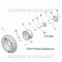 RUOTAS, FRONT TIRE AND BRAKE DISC
