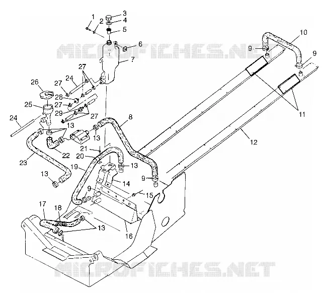 SISTEMA DI RAFFREDDAMENTO 700 XC 0981766 and EUROPEAN 700 XC E981766 (4944154415B007)