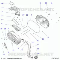 TRASMISSIONE, CLUTCH COVER AND DUCTING
