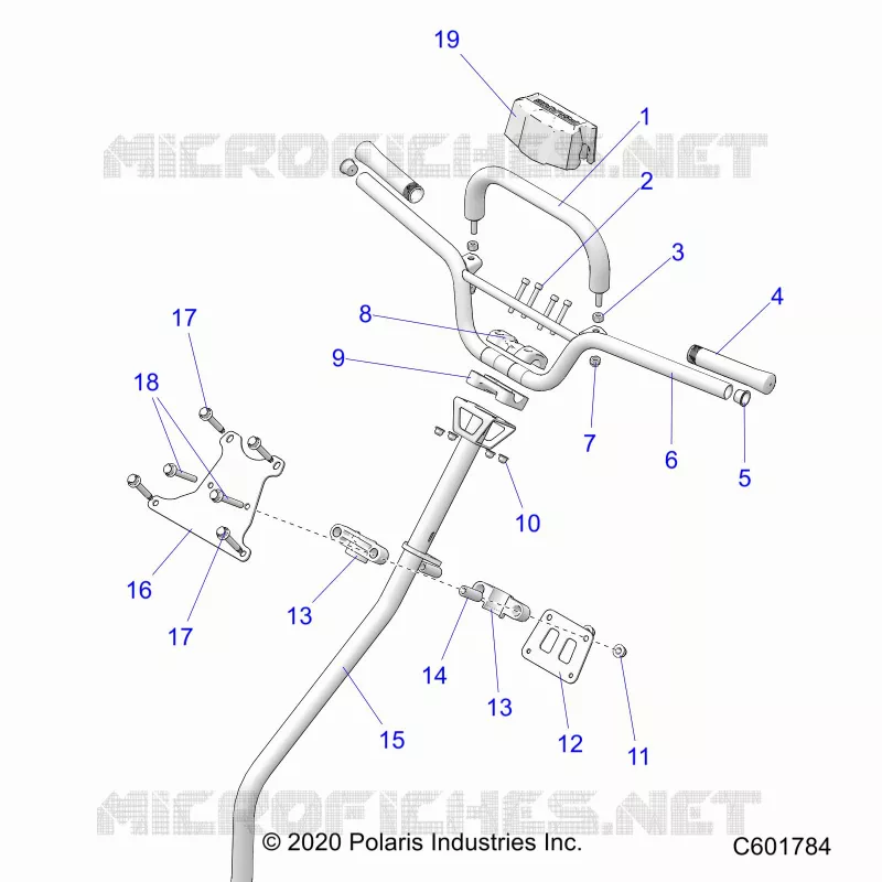 STEERING, HANDLEBAR, STERZO POST