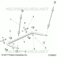 SUSPENSION, REAR BARRA DI STABILIZZAZIONE