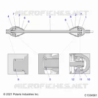 TRASMISSIONE, HALF SHAFT, FRONT