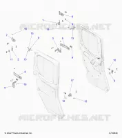 PORTE, REAR, MOUNTING