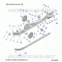 SUSPENSION, RAIL BEAM LH/RH