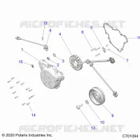 ENGINE, STATOR AND FLYRUOTA