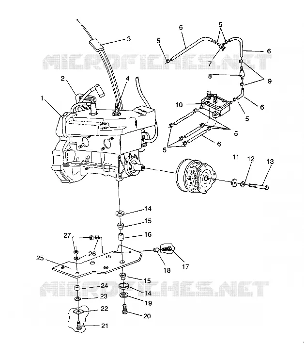 MONTAGGIO DEL MOTORE LITE GT / 0933133 (4923232323021A)