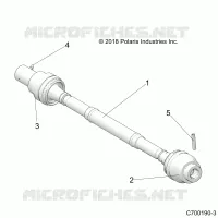 DRIVE TRAIN, FRONT PROP ALBERO
