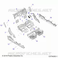 CARROZZERIA POSTERIORE CLOSEOFF, FENDERS AND FLOOR