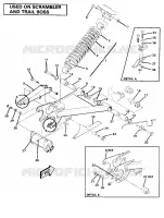 SWING ARM WELDMENT AND AMMORTIZZATORE POSTERIORE ASSEMBLY (4910981098032A)