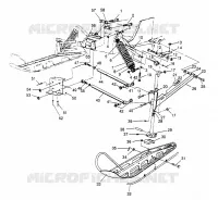 SOSPENSIONI ANTERIORI and SCIARE 500 CARB 0962764 (4931873187A013)