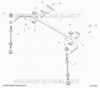 SUSPENSION, BARRA DI STABILIZZAZIONE REAR