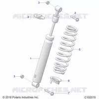 SUSPENSION, AMMORTIZZATORE POSTERIORE