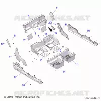 CARROZZERIA POSTERIORE CLOSEOFF, FENDERS AND FLOOR