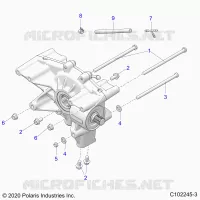 TRASMISSIONE, REAR GEARCASE MOUNTING