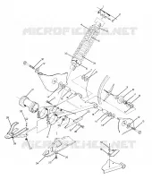 SWING ARM WELDMENT AND AMMORTIZZATORE POSTERIORE ASSEMBLY (4917711771021A)