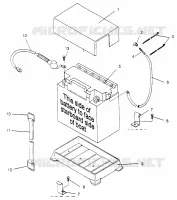 BATTERIA BOX SLX 780 B964287 and Intl. SLX 780 I964287 (4937443744B006)