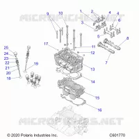 ENGINE, CYLINDER/TESTA CILINDRO ASM.