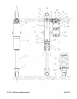 AMMORTIZZATORE POSTERIORE TRACK,HI/LO, SNOW CHECK (7044383)