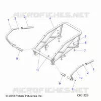 TELAIO, RACK AND PASSENGER HAND HOLD