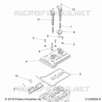 ENGINE, THROTTLE BODY AND VALVOLA COPERTURA