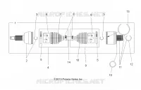 DRIVE TRAIN, ALBERO DI TRASMISSIONE, REAR