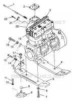 MONTAGGIO DEL MOTORE SL 700 B974071, Intl. SL 700 I974071, SL 700 Deluxe B974072 (4940874087B003)