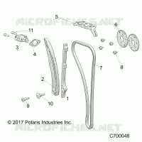 CAM CATENA AND TENSIONER