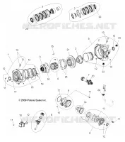 TRASMISSIONE, FRONT SCATOLA DEGLI INGRANAGGI INTERNALS