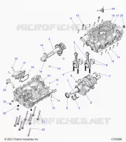 ENGINE, CRANKCASE AND ALBERO MOTORE