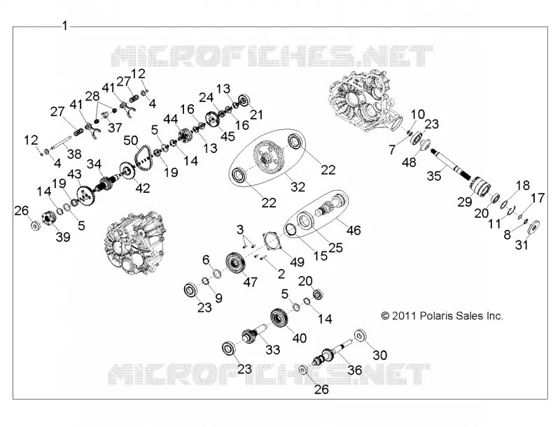 TRASMISSIONE, PRINCIPALE SCATOLA INGRANAGGI INTERNALS